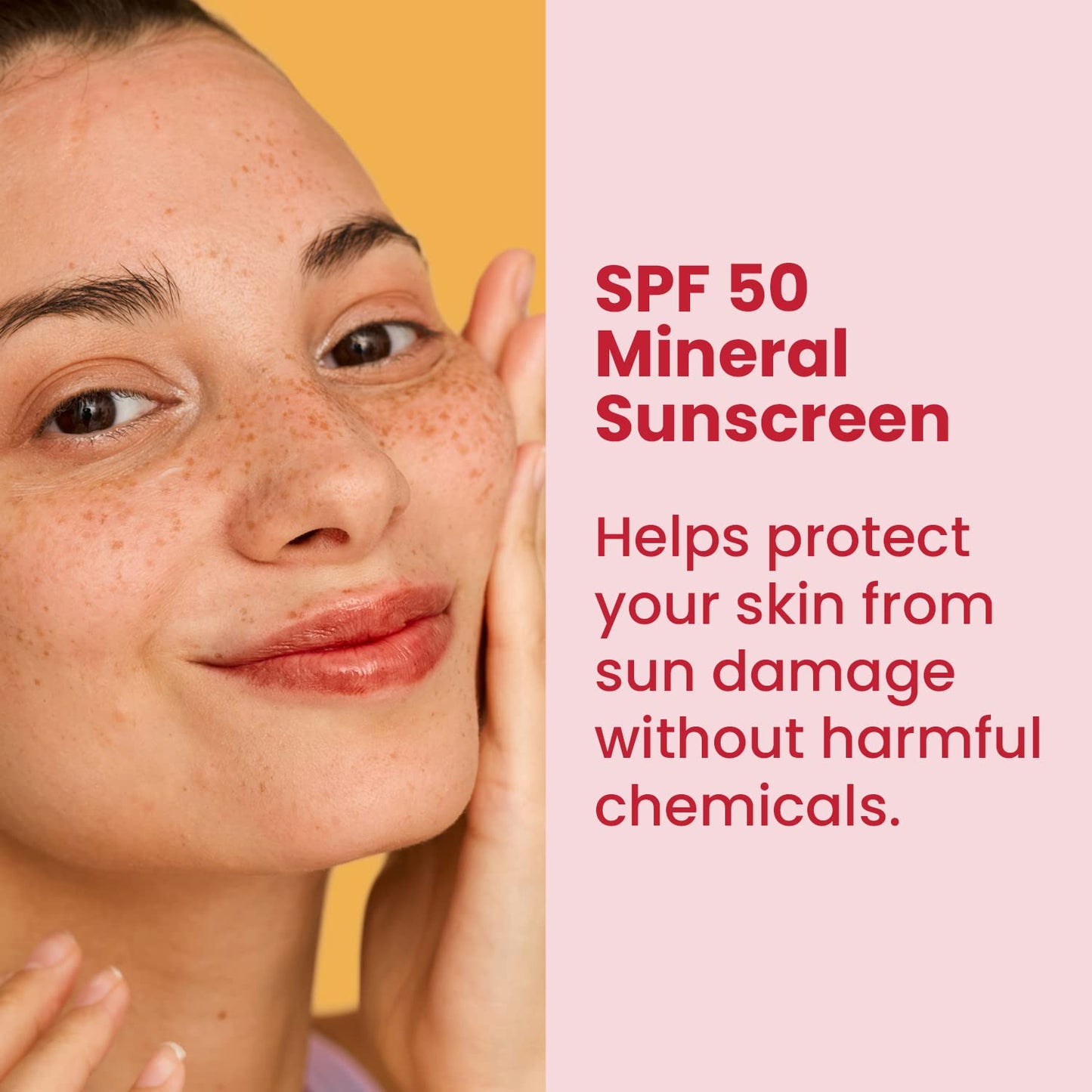 Healthy Skin Lab Protect Tinted Moisturizer & Mineral Sunscreen SPF 50, Anti-Aging, Lightweight Makeup With Broad Spectrum UV Protection + Hyaluronic Acid, Dermatologist-Tested, All Skin Types, 1.8 oz