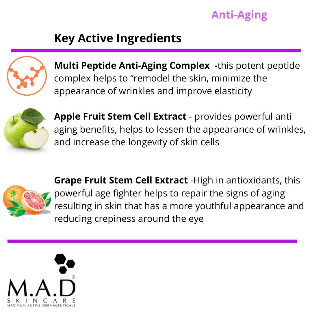M.A.D Skincare Anti-Aging Youth Transformation Age Corrective Serum 1 oz.