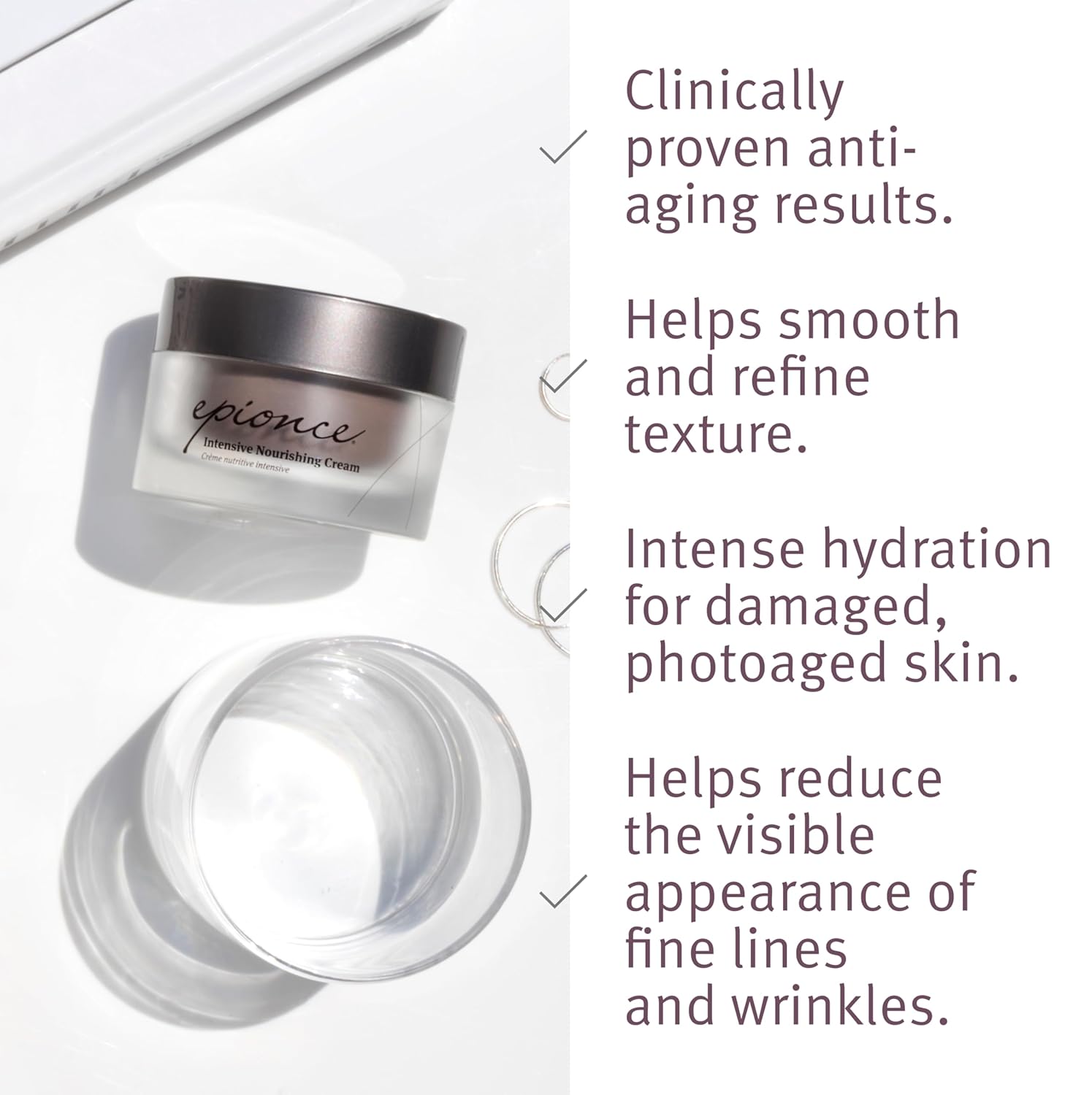 Epionce Intensive Nourishing Cream – Rich Anti-Aging Moisturizer for Face, Neck & Décolletage | Ceramides, Glycerin & Squalene | Targets Fine Lines, Dark Spots & Dryness | Dermatologist Skincare