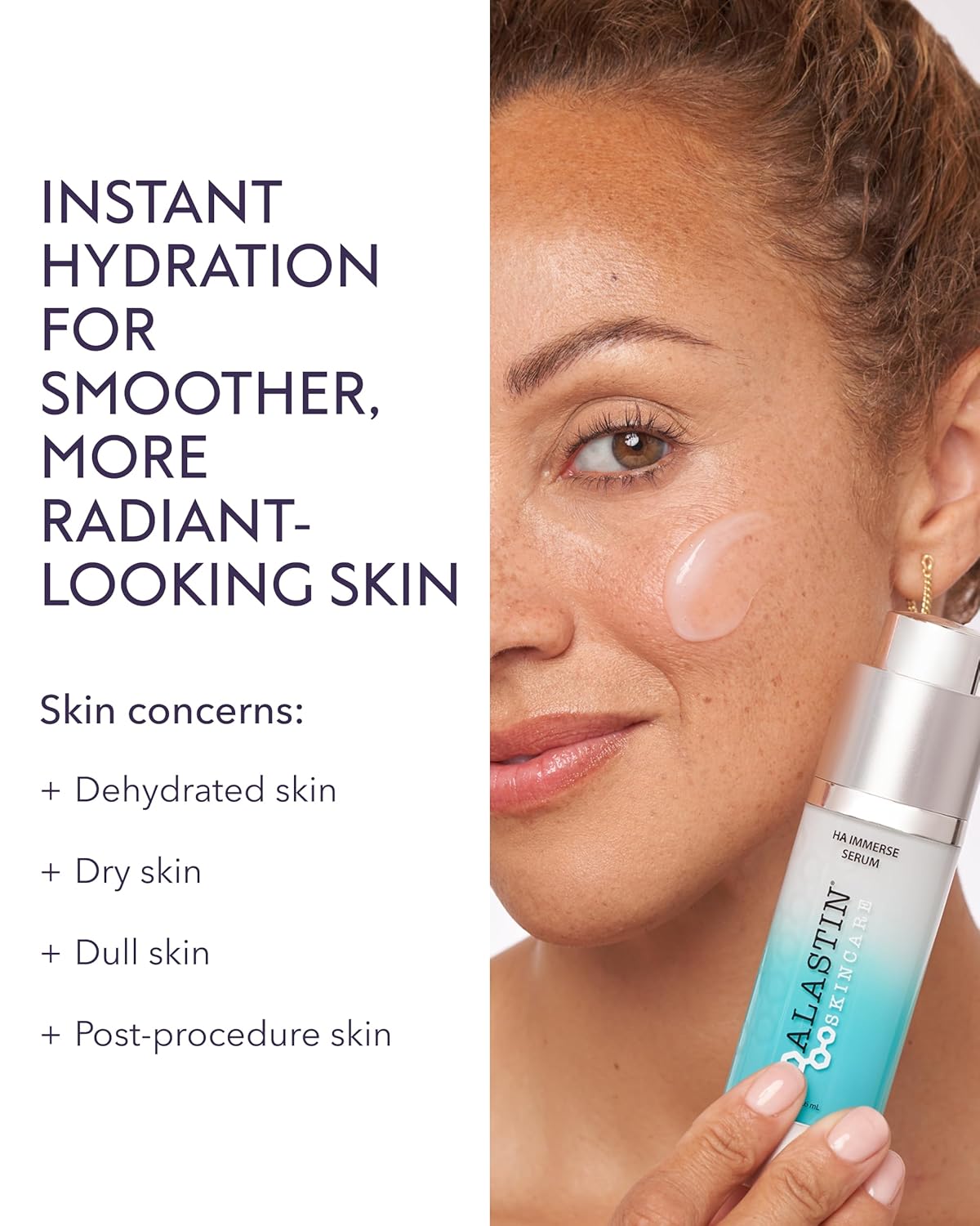 ALASTIN Skincare Hyaluronic Acid HA IMMERSE Moisturizing Face Serum (1 oz) | Restorative Serum Combats Dry, Dehydrated Skin | For Radiant, Glowing Skin